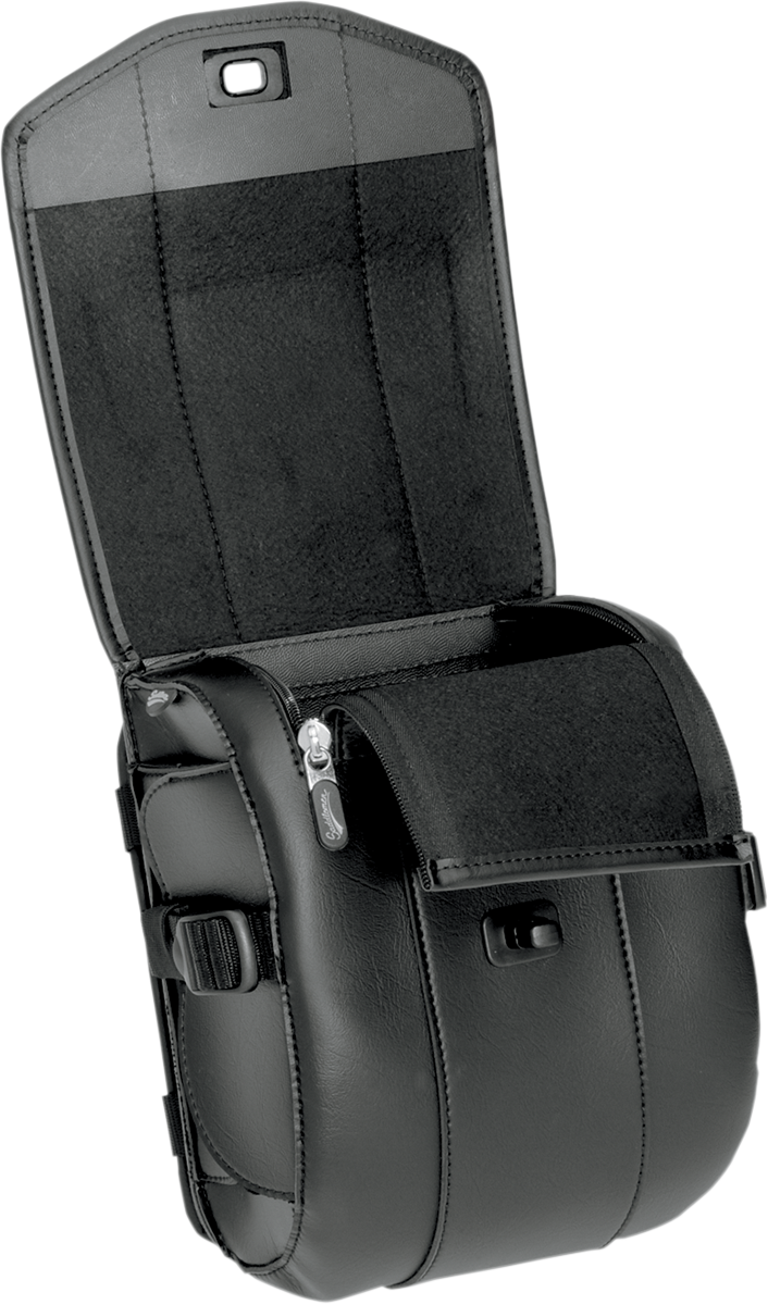 Saddlemen Deluxe Cruis'n Synthetic Leather Motorcycle Sissy Bar Bag for