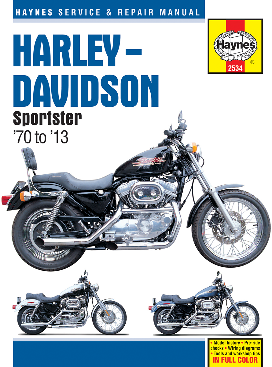 Haynes Motorcycle Complete Repair Manual 70-10 Harley Davidson Sportster XL XLCH