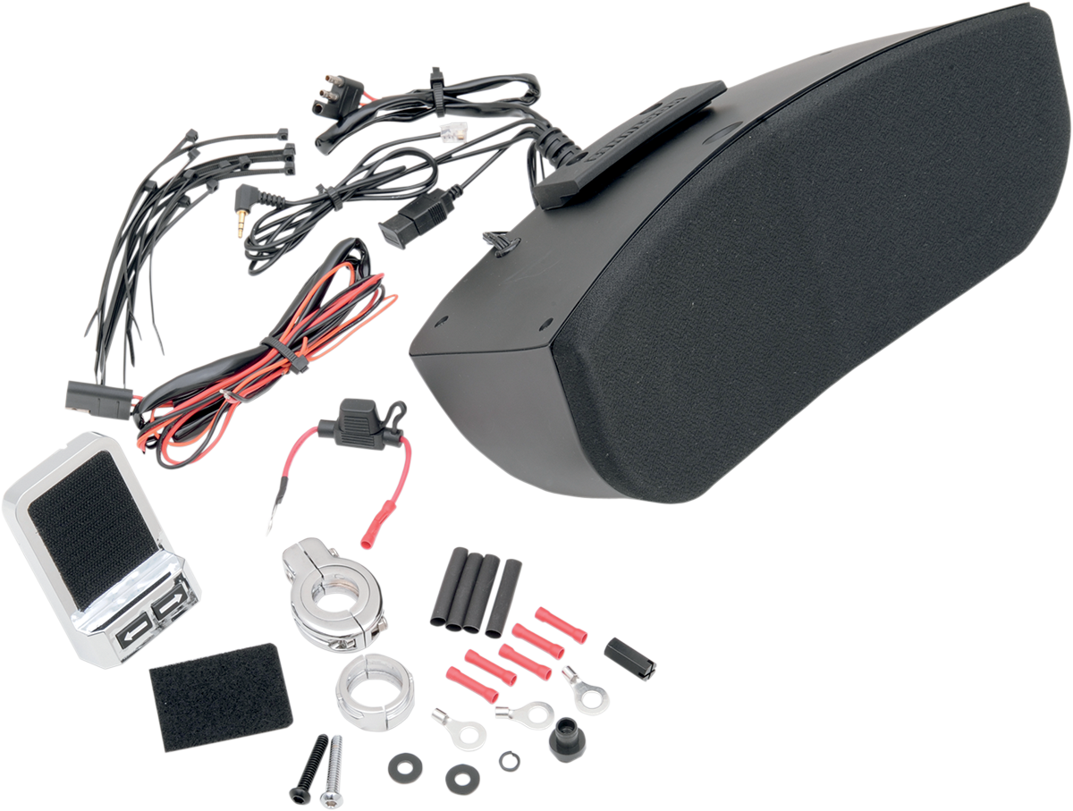 Hogtunes Front Fairing Speaker System Kit Memphis Shades Batwing Harley