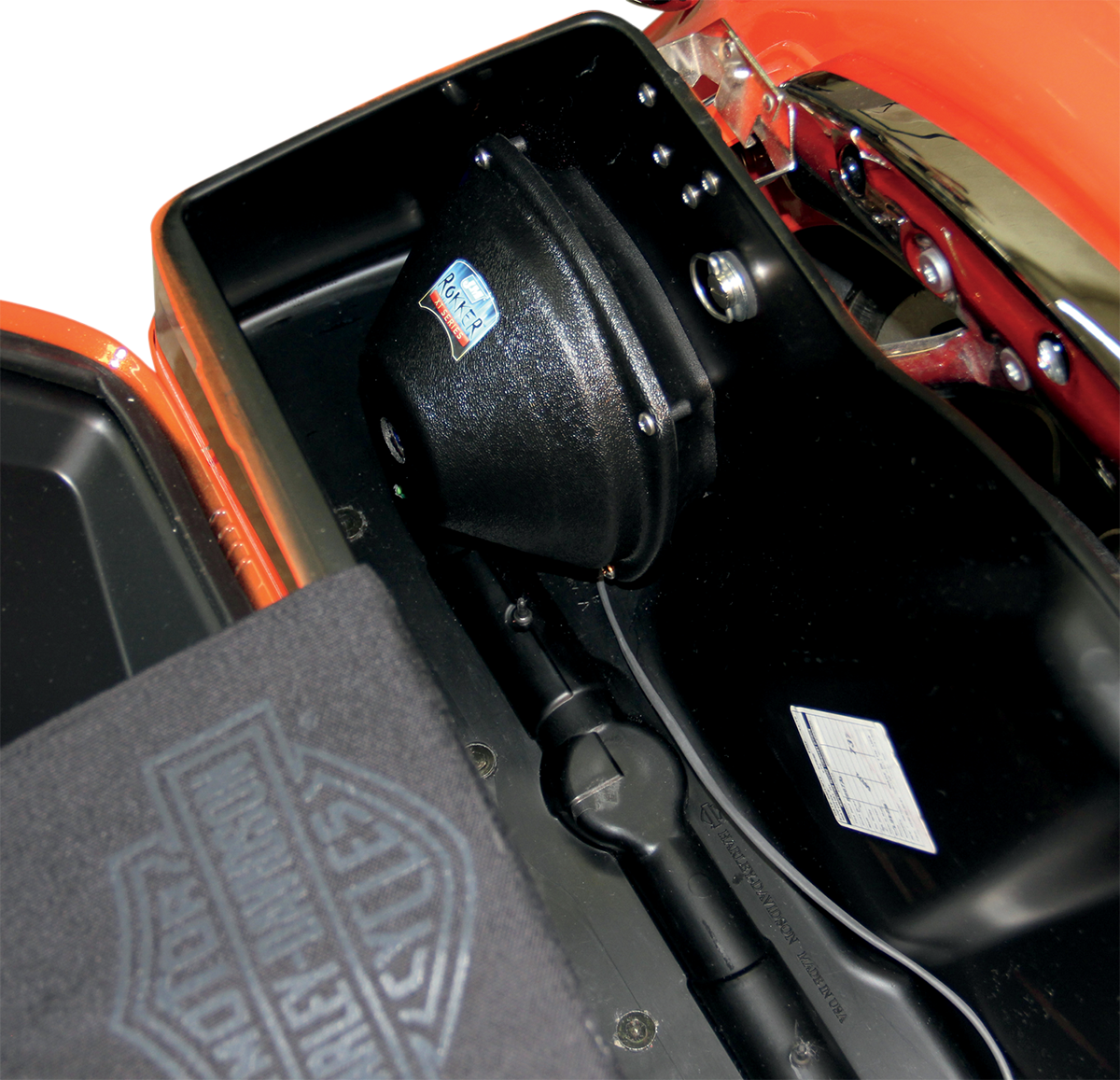 J&M Rokker Saddlebag Sub woofer Speaker Kit 9813 Harley Davidson