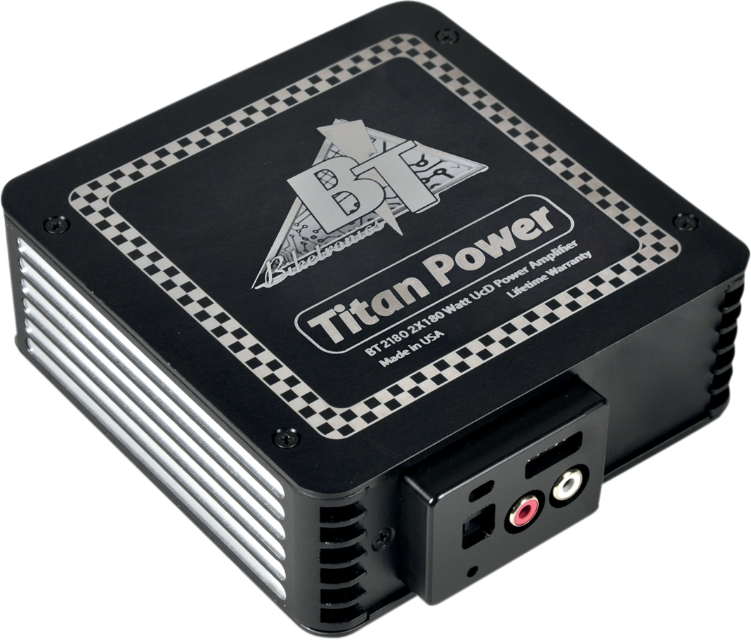 Biketronics Titan 2 Black 2 Channel 180 Watts 1 OHMS Motorcycle