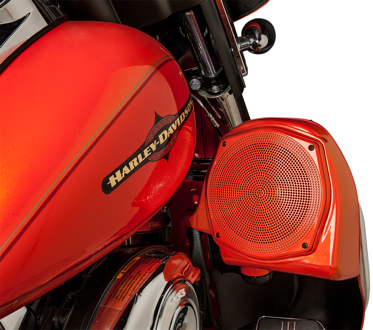 J&M Rokker Lower Front Fairing Speaker Kit 0613 Harley Touring Bagger