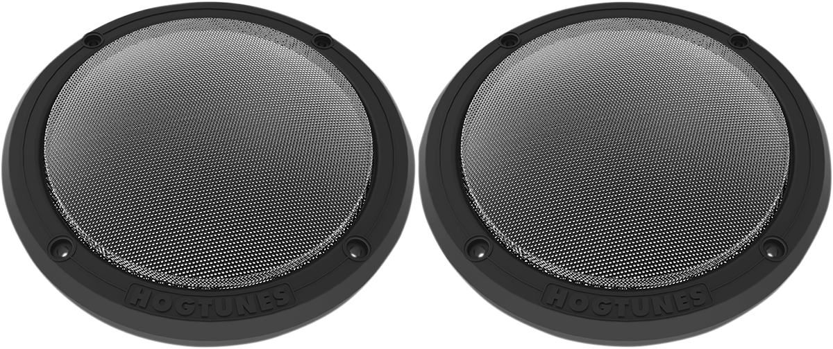Hogtunes Black Mesh Rear Motorcycle Speaker Grilles 1419 Harley