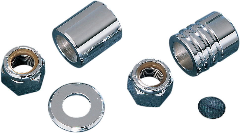 Colony Chrome Rear Axle Spacer Nut Kit 8699 Harley Davidson Sportster