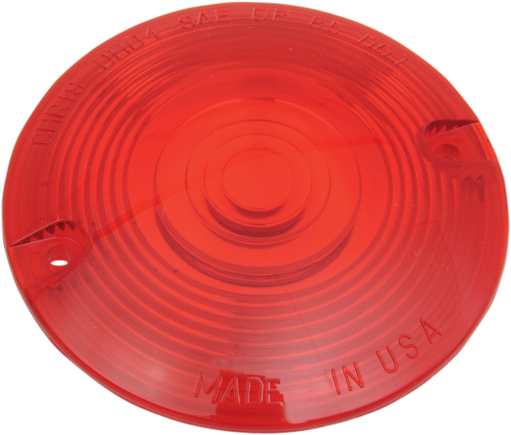 Chris Products Pair Red Turn Signal Lens 8419 Harley FLT FLHT FXRT