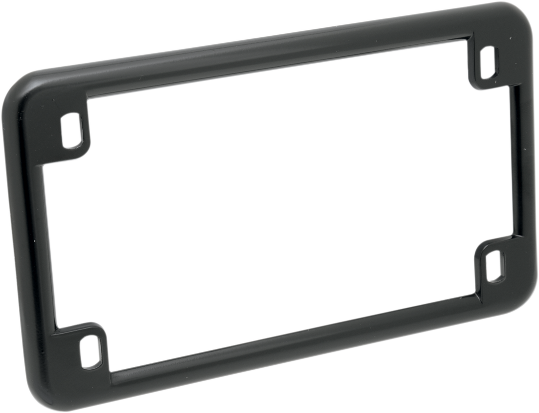 Chris Products Black Chrome Rear 4"x 7" Rectangular Licence Plate Frame