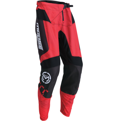 Moose Racing Motocross Pants Size 30 Black Red Adjustable Waist ~28-30x30