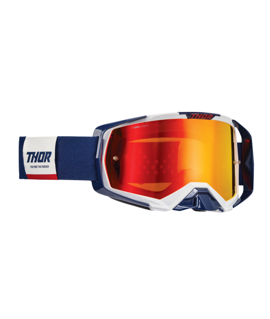 Thor MX Cross Brille Combat Sand Racer – Pink, Kratzfest Mit UV-Schutz
