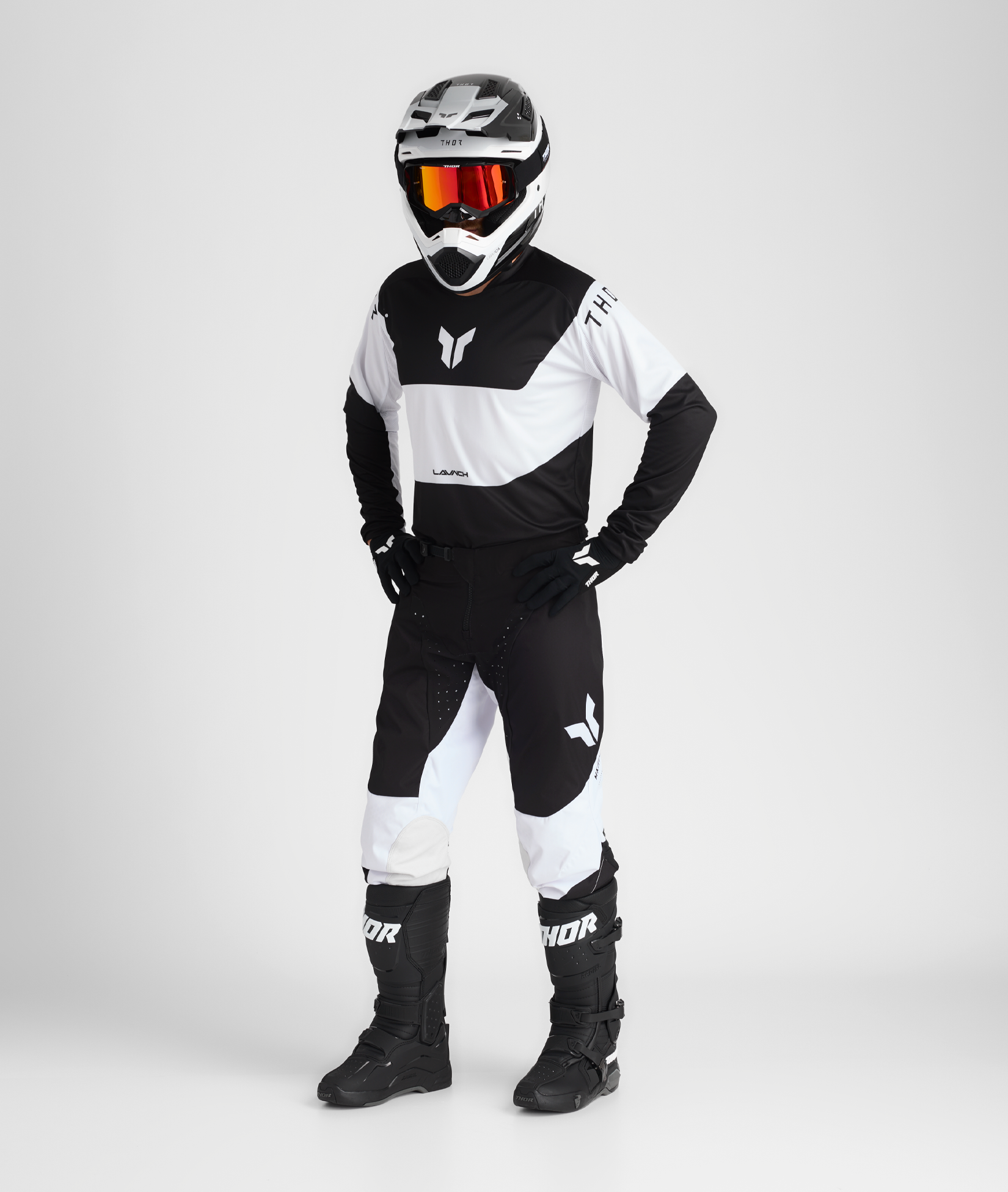Thor LAUNCHMODE Storm Off-Road Motocross Gear Set Jersey Pant