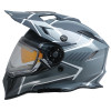 RANGE ROTOR SNOW ELECTRIC HELMET - WHITE/GREY