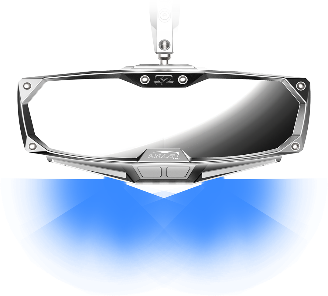 SEIZMIK Halo-RA LED Rearview Mirror with Map and RGB Lighting
