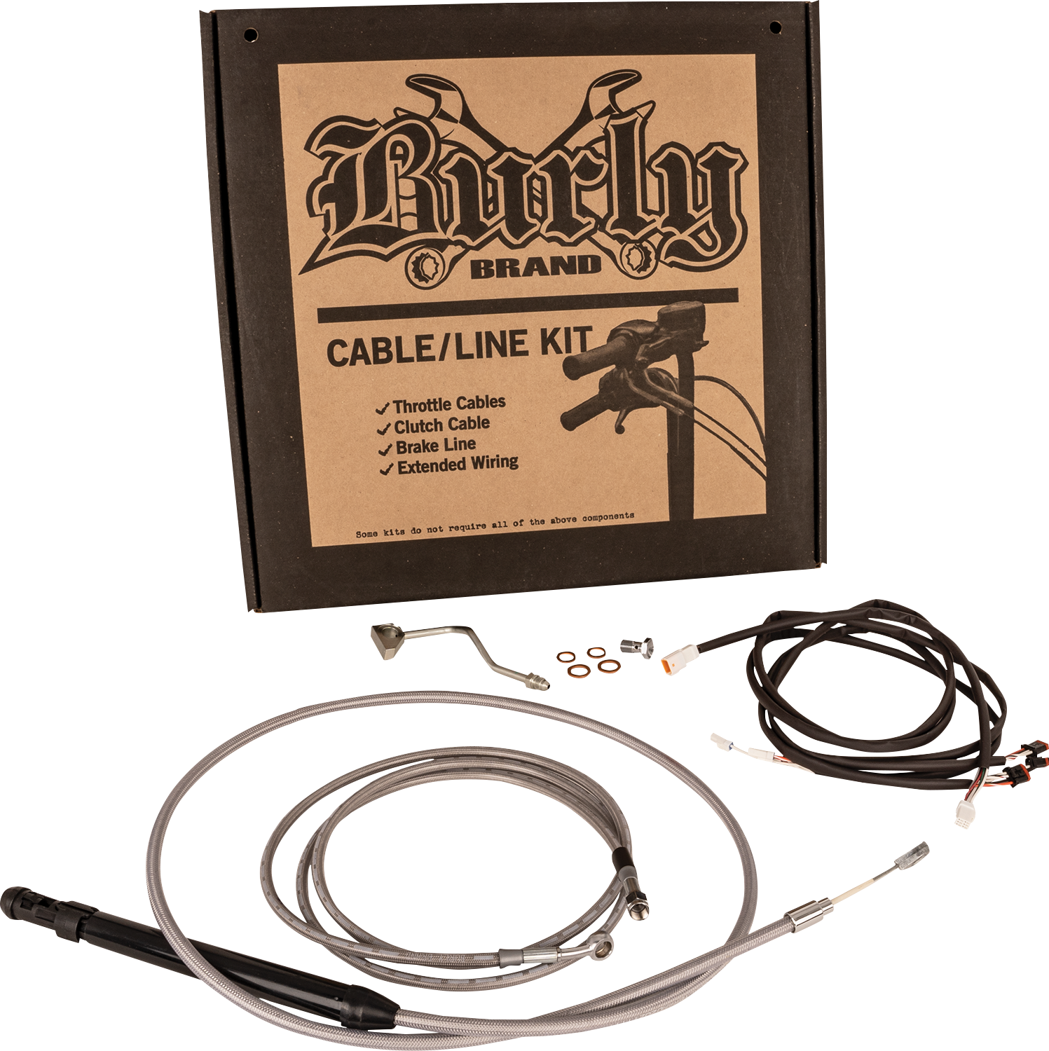 Burly Handlebar Cable Installation Kit For Harley Touring w/ ABS 2021-2025