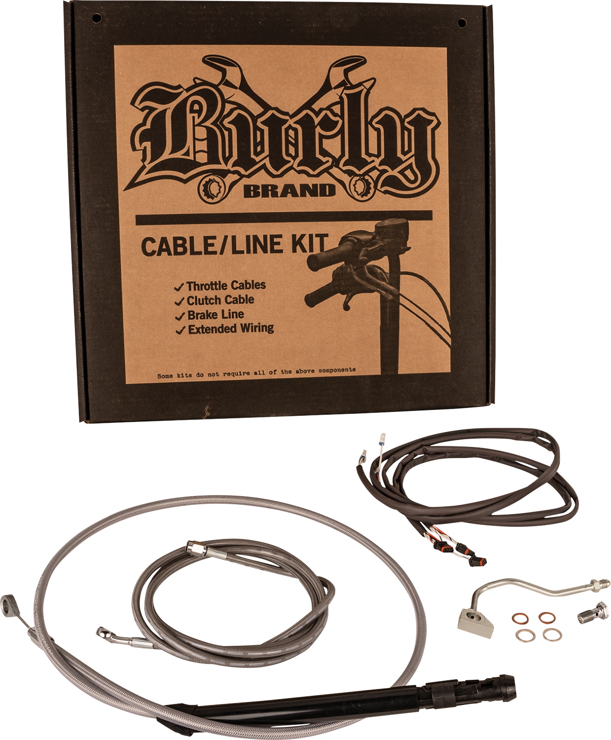 Burly Handlebar Cable Installation Kit For Harley Touring w/ ABS 2021-2025