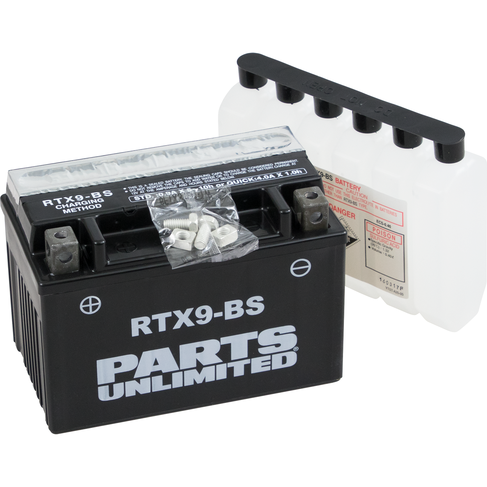 Parts unlimited AGM Maintenance-Free Battery Suzuki/KTM/Husaberg/Honda/Kymco/Yamaha/Polaris/Hyosung/ATK/Cannondale/E-Ton/Kawasaki/Triumph/Arctic Cat/Royal Enfield/BMW