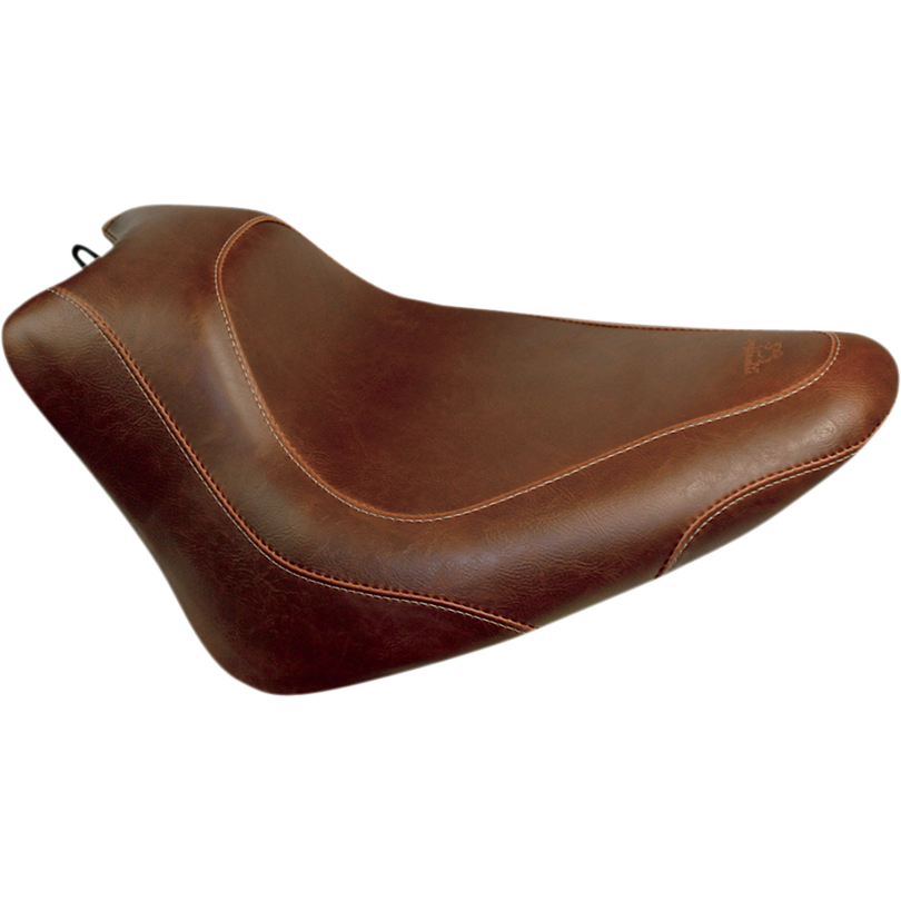 Mustang Wide Tripper Smooth Solo Seat For Harley Slim / Blackline 2011-2017
