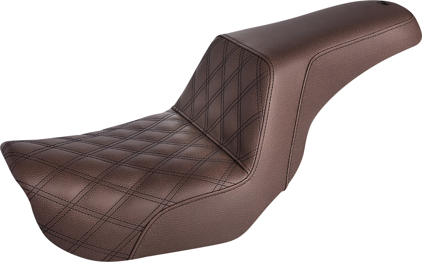 SADDLEMEN Step-Up Seat — Front Lattice Stitch