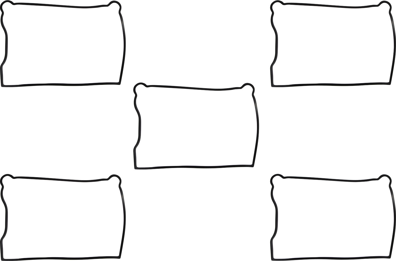 JAMES GASKET Replacement Rocker Box Cover Gaskets