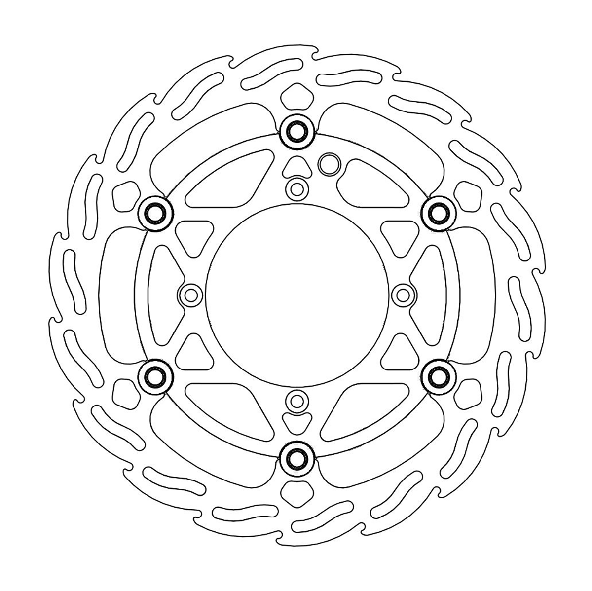 Moto-master Brake Rotor - Front - Flame KTM/Husqvarna/Gas Gas