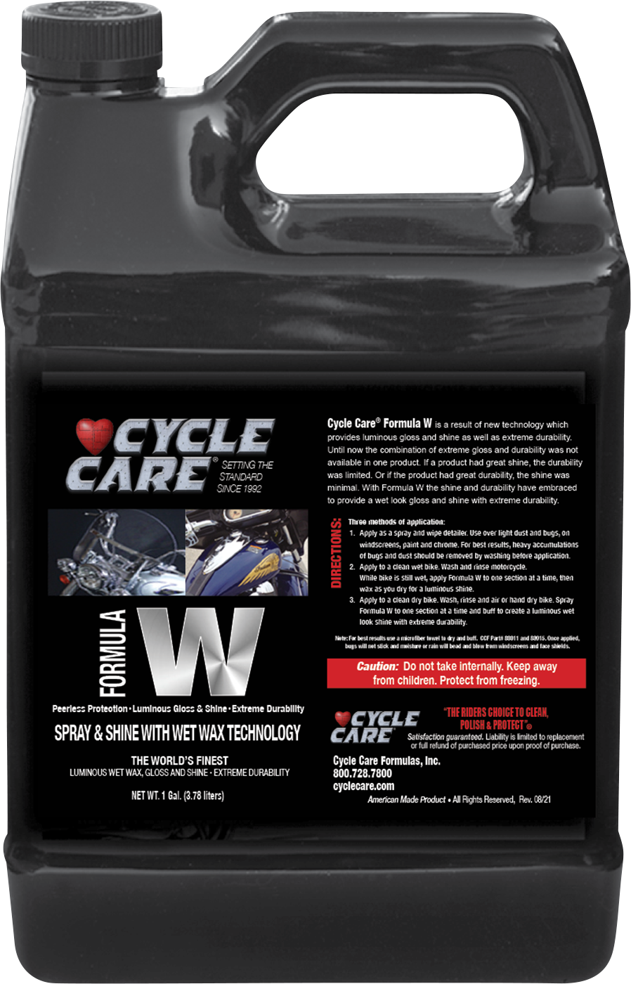 Cycle care formulas Formula W Wet Wax Spray