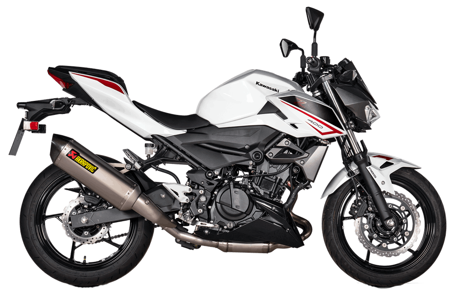 Akrapovic Homologated Slip-On Exhaust Kawasaki Ninja 400 / Z400 2018-2023