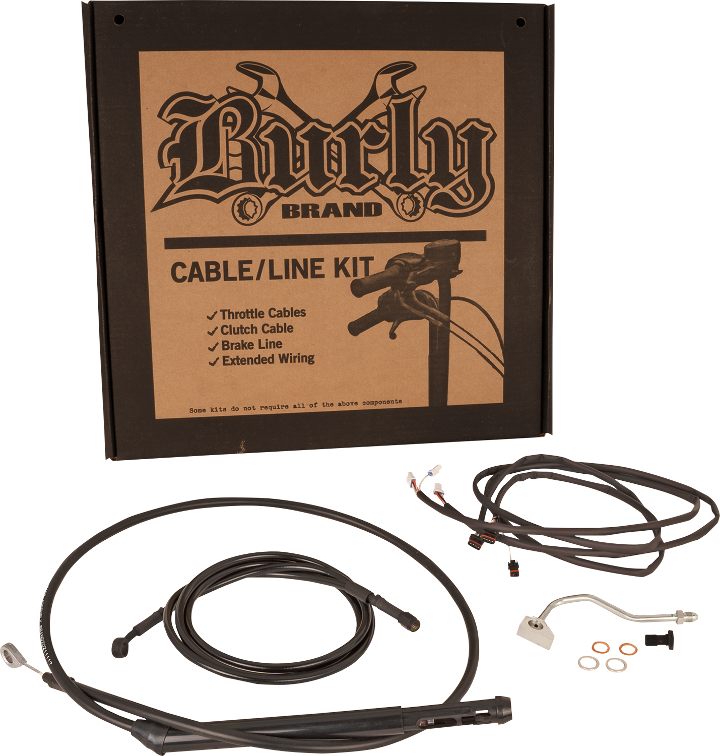 Burly Handlebar Cable Installation Kit For Harley Touring w/ ABS 2021-2025