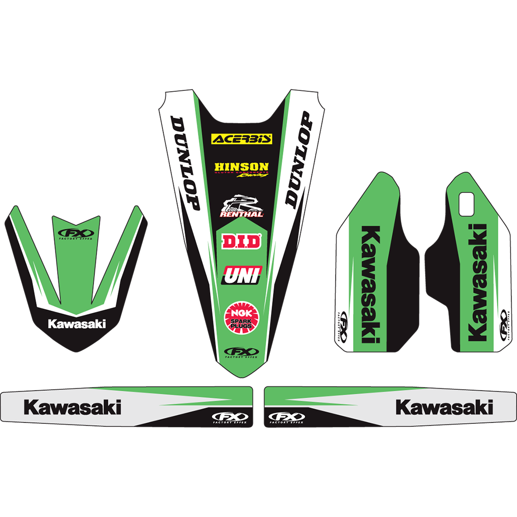 Factory Effex Trim Graphics Kit Kawasaki KX125 / KX250 1999-2002