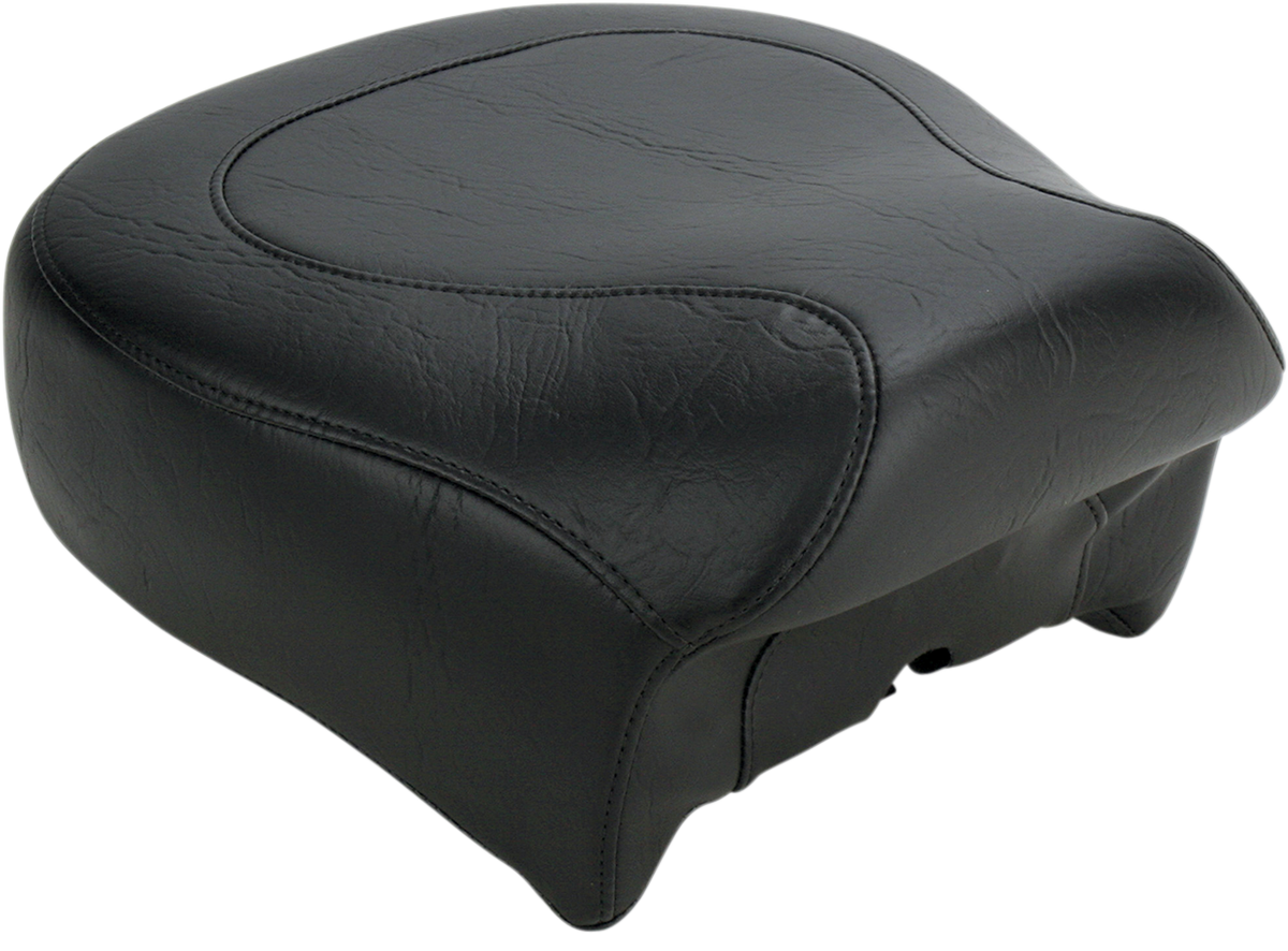Mustang Wide Rear Seat - Smooth - Black - XL '96-'03 Harley Davidson