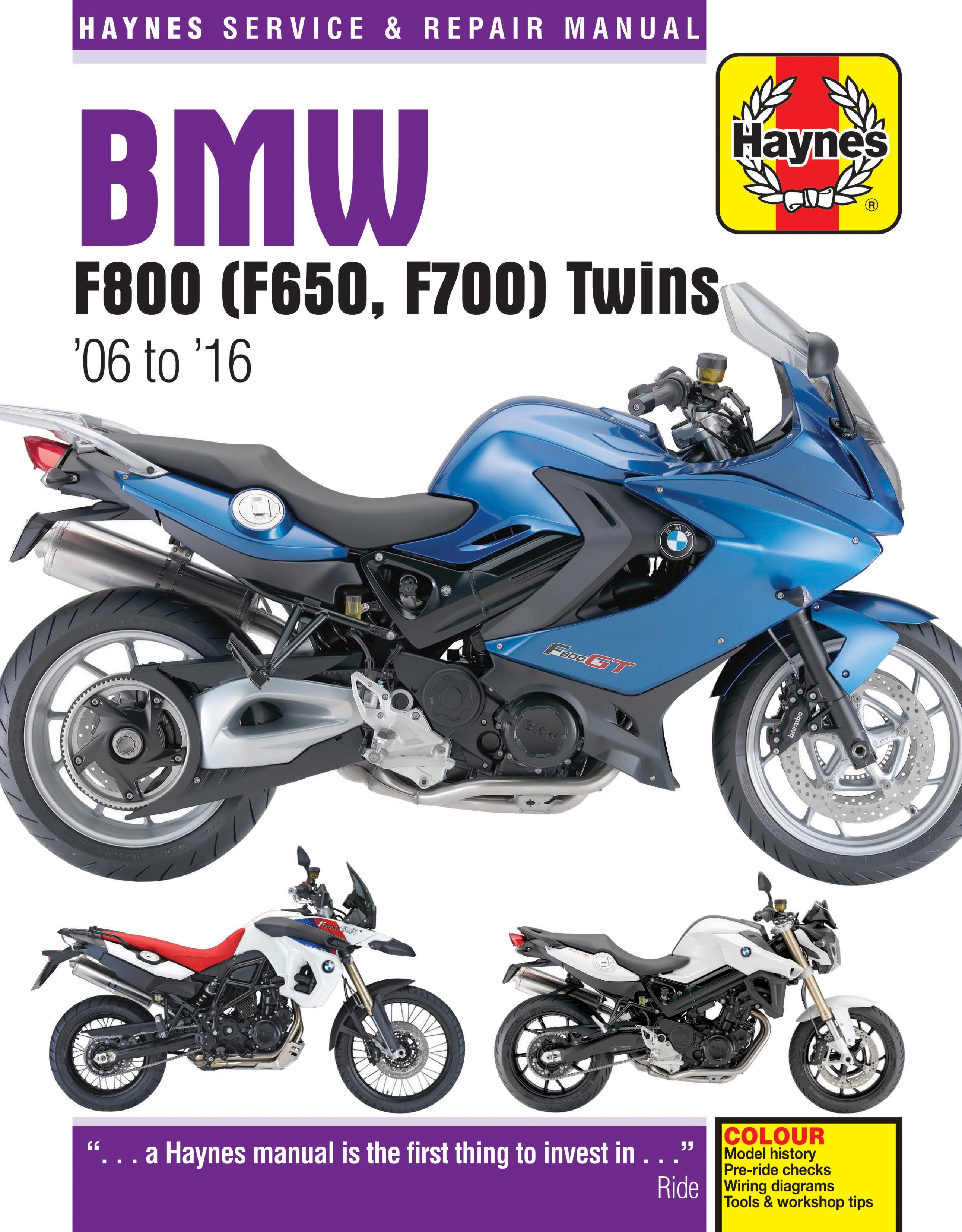 HAYNES Motorcycle Repair Manual — BMW