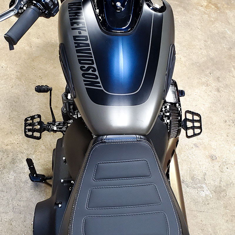 Joker Machine Serrated Mini Rider Floorboards For Harley Softail 2018-2025
