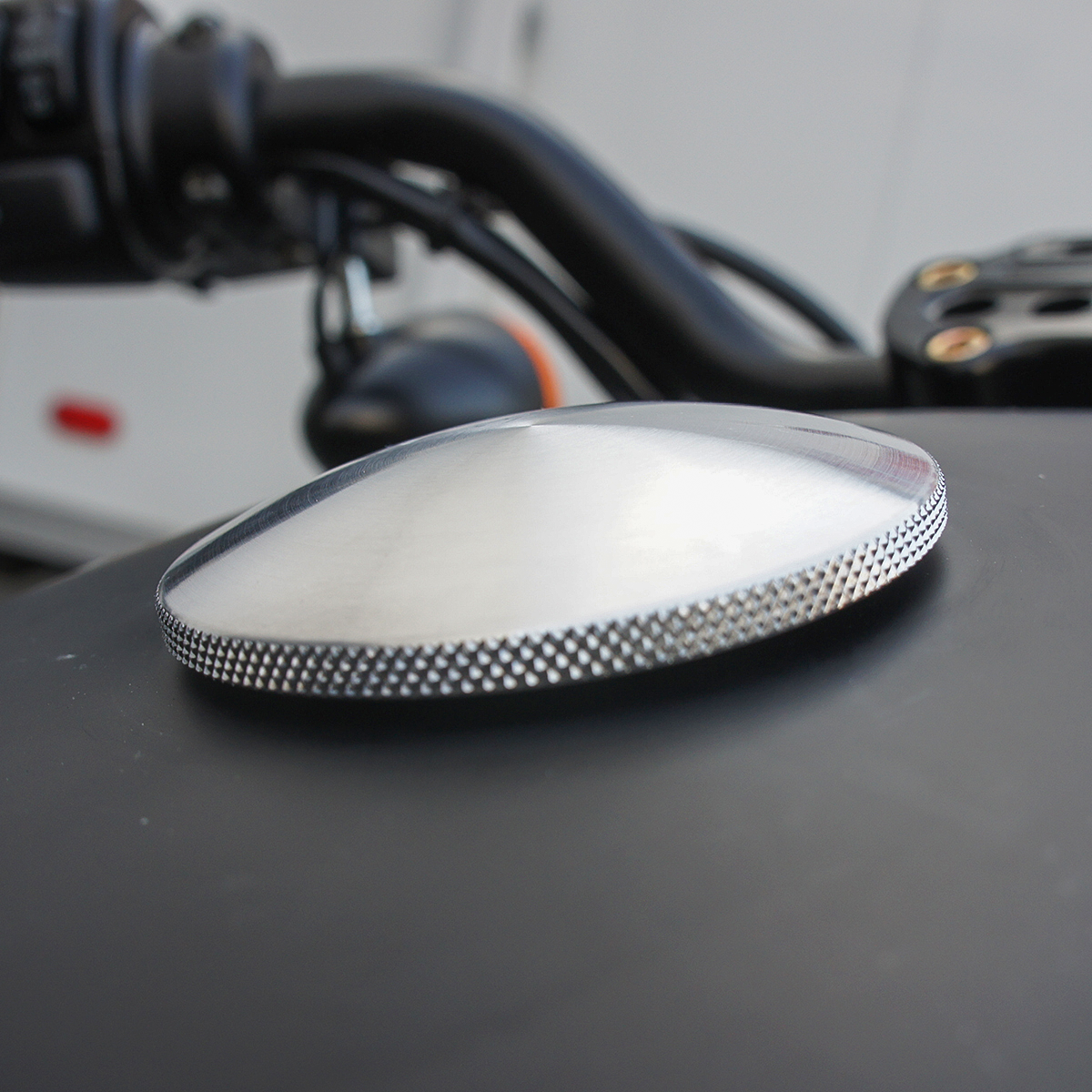 Joker machine Gas Cap - Knurled - Chrome - Harley-Davidson Harley Davidson