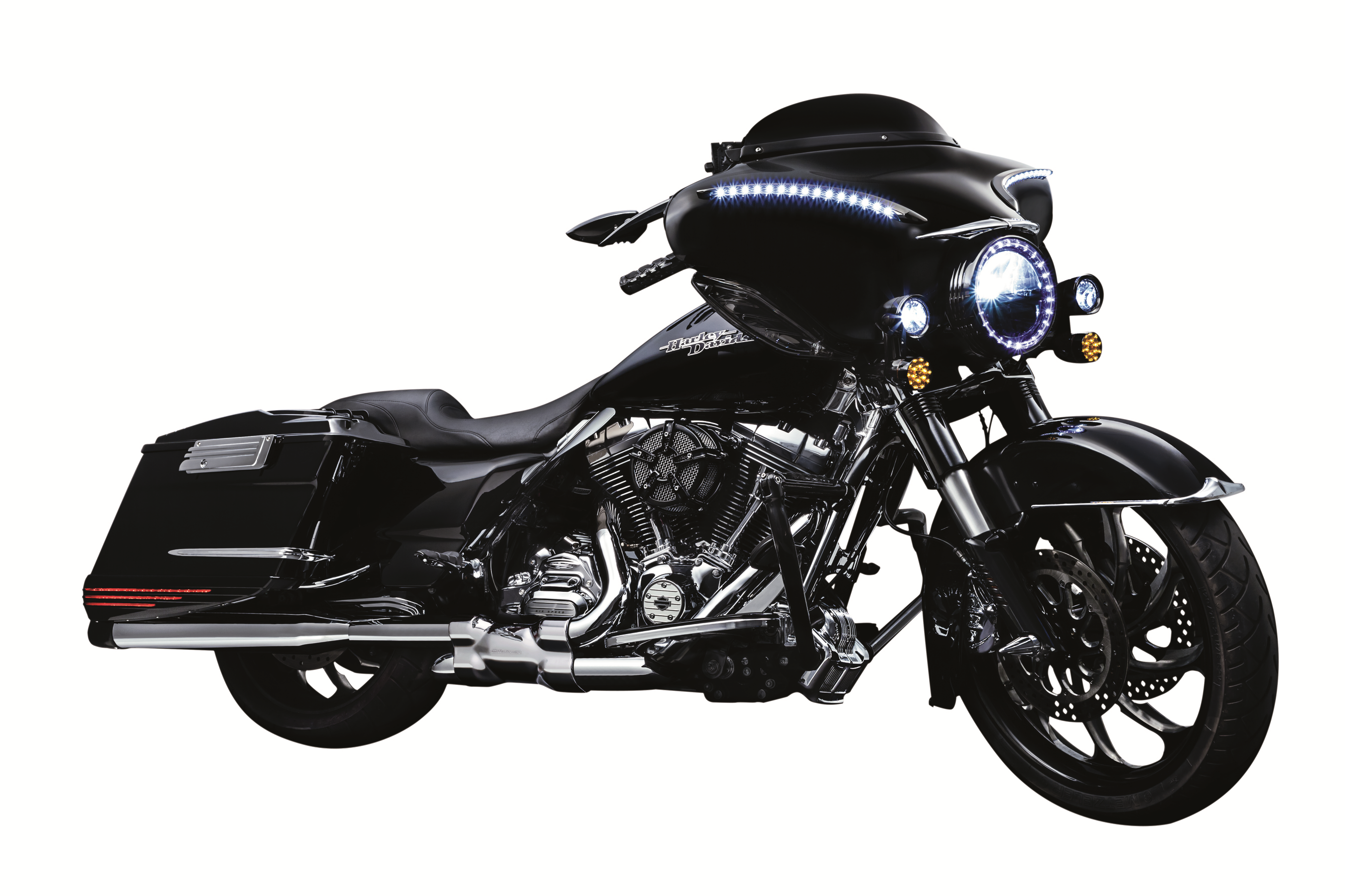 Kuryakyn Stamped Trim - Black - FLHT Harley Davidson