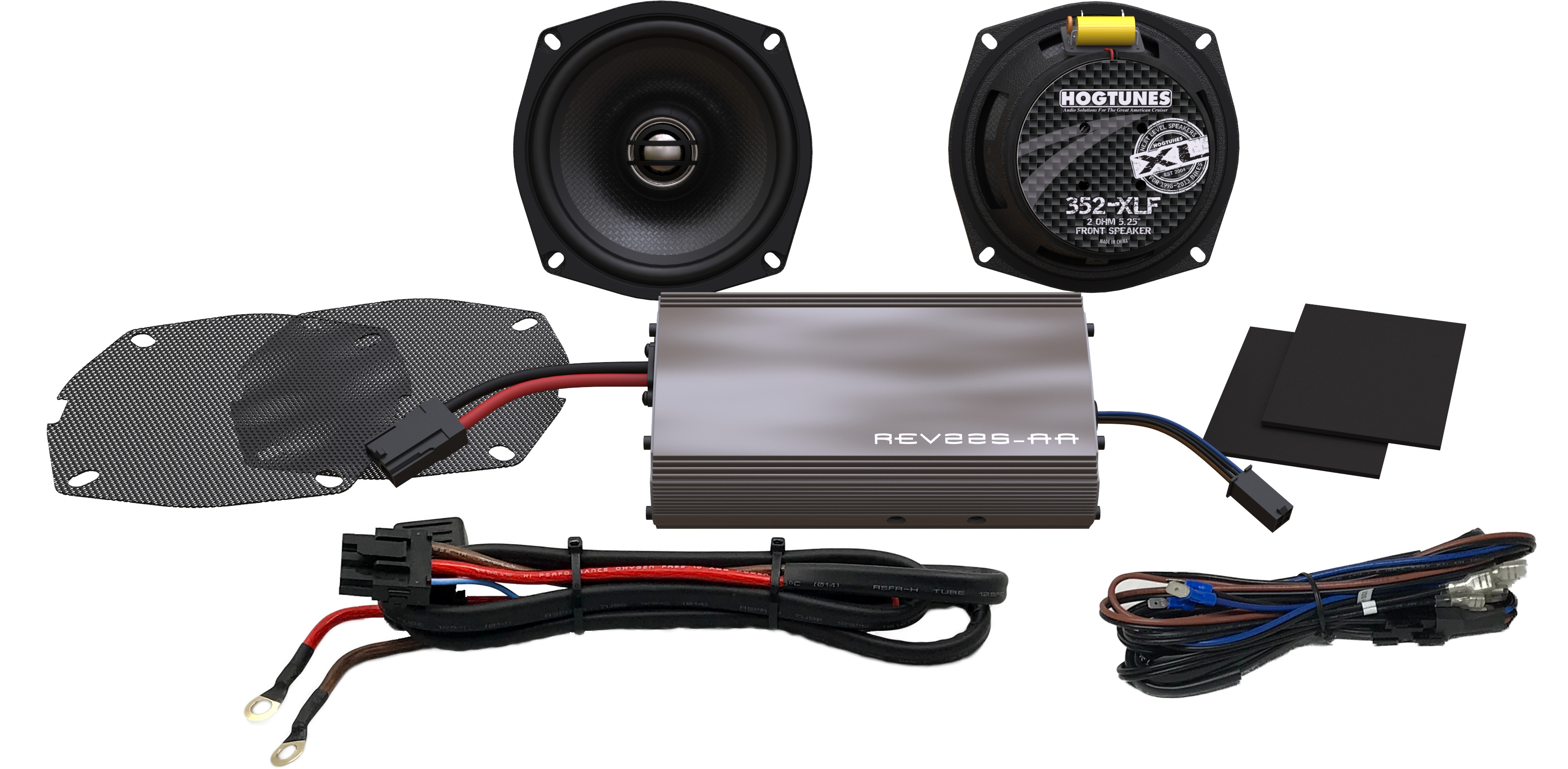 HOGTUNES XL Amplified Speakers Complete Kit