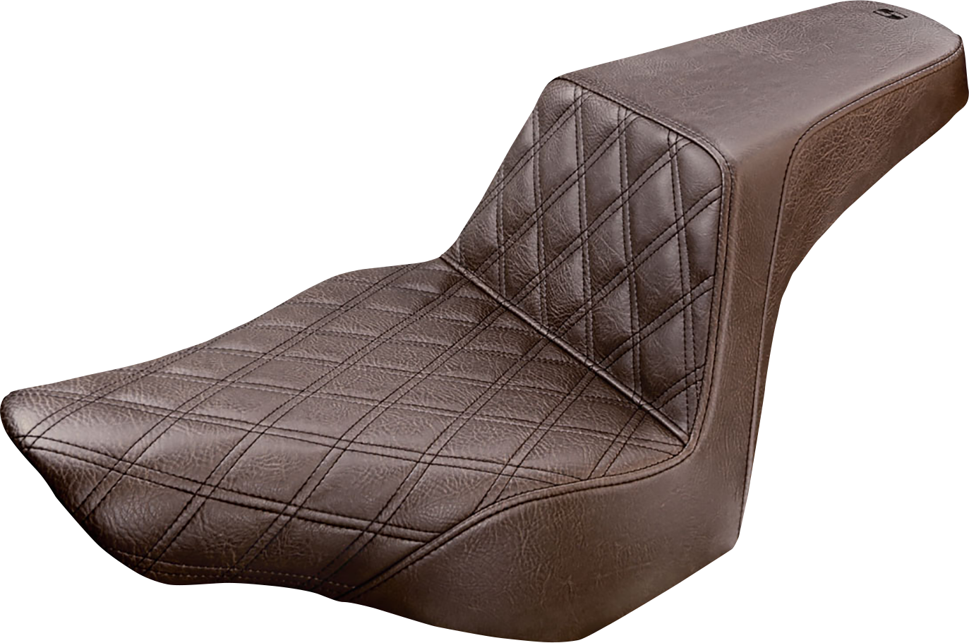 SADDLEMEN Step-Up Seat — Front Lattice Stitch