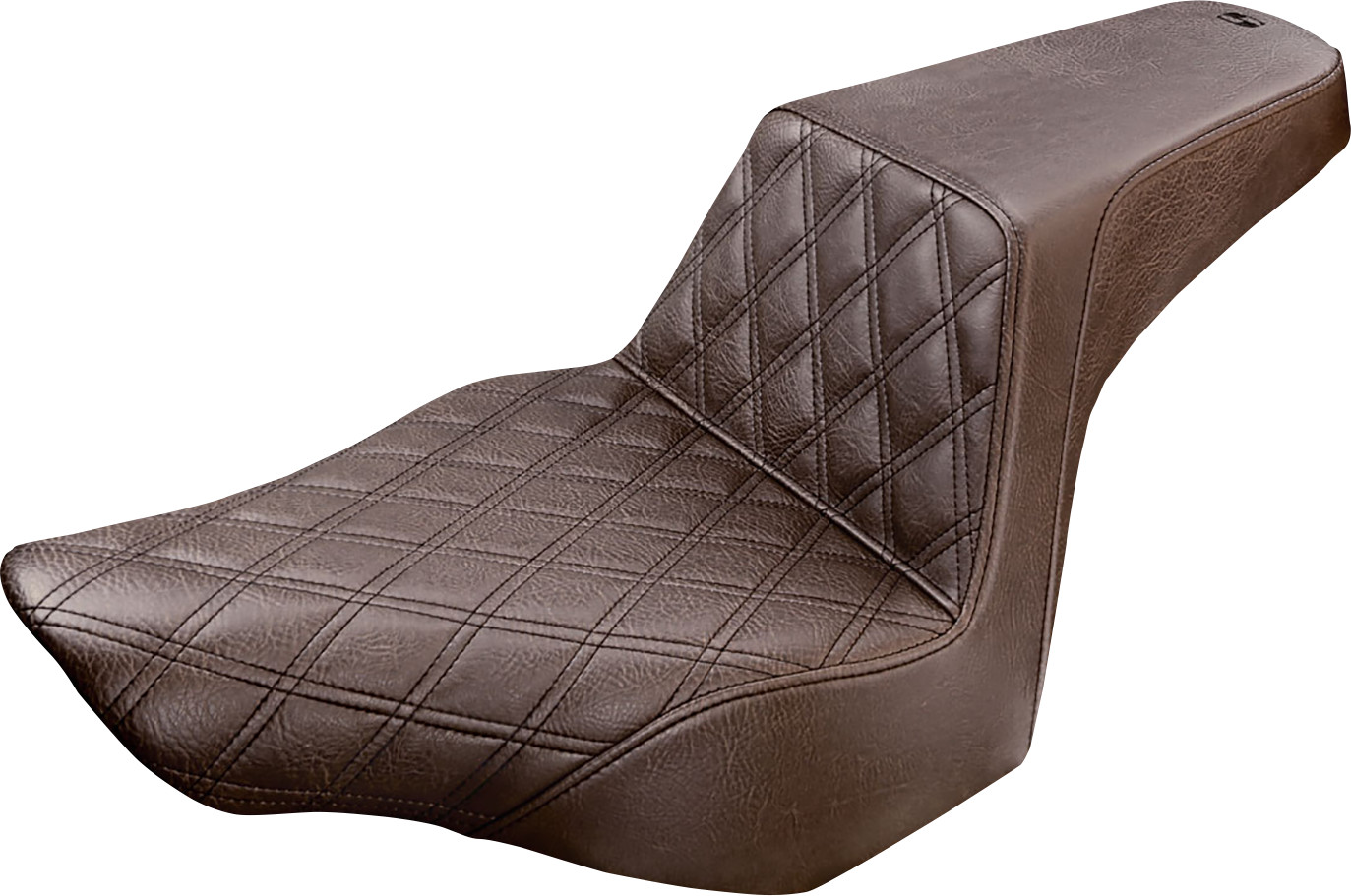 SADDLEMEN Step-Up Seat — Front Lattice Stitch