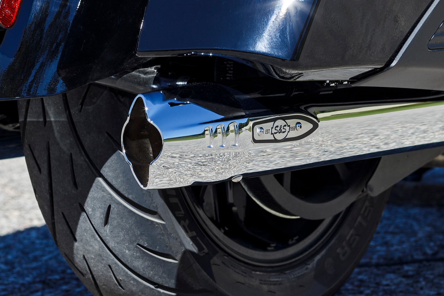 S&S Cycle Fishtail Slip-Ons For Indian Touring 2014-2025
