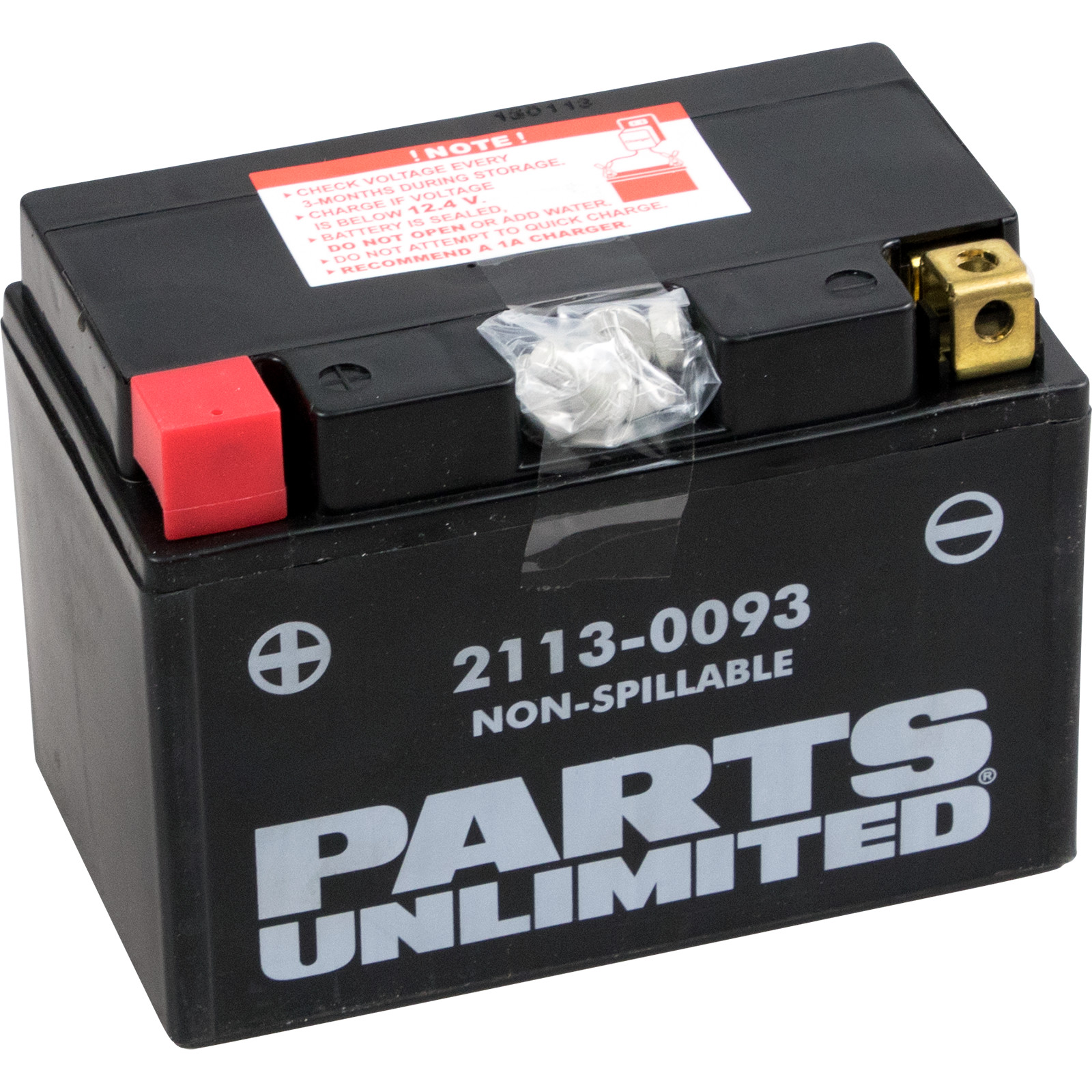 PARTS UNLIMITED Factory-Activated AGM Maintenance-Free Battery