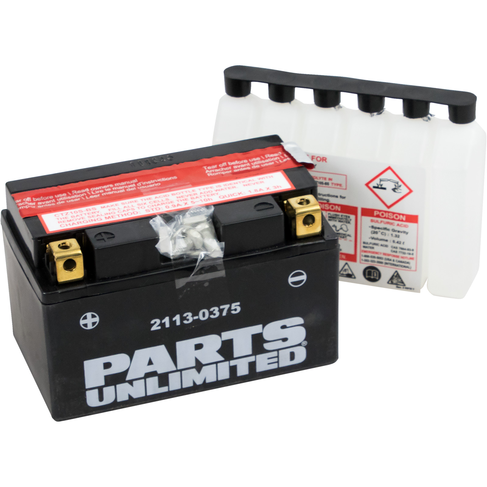PARTS UNLIMITED AGM Maintenance-Free Battery