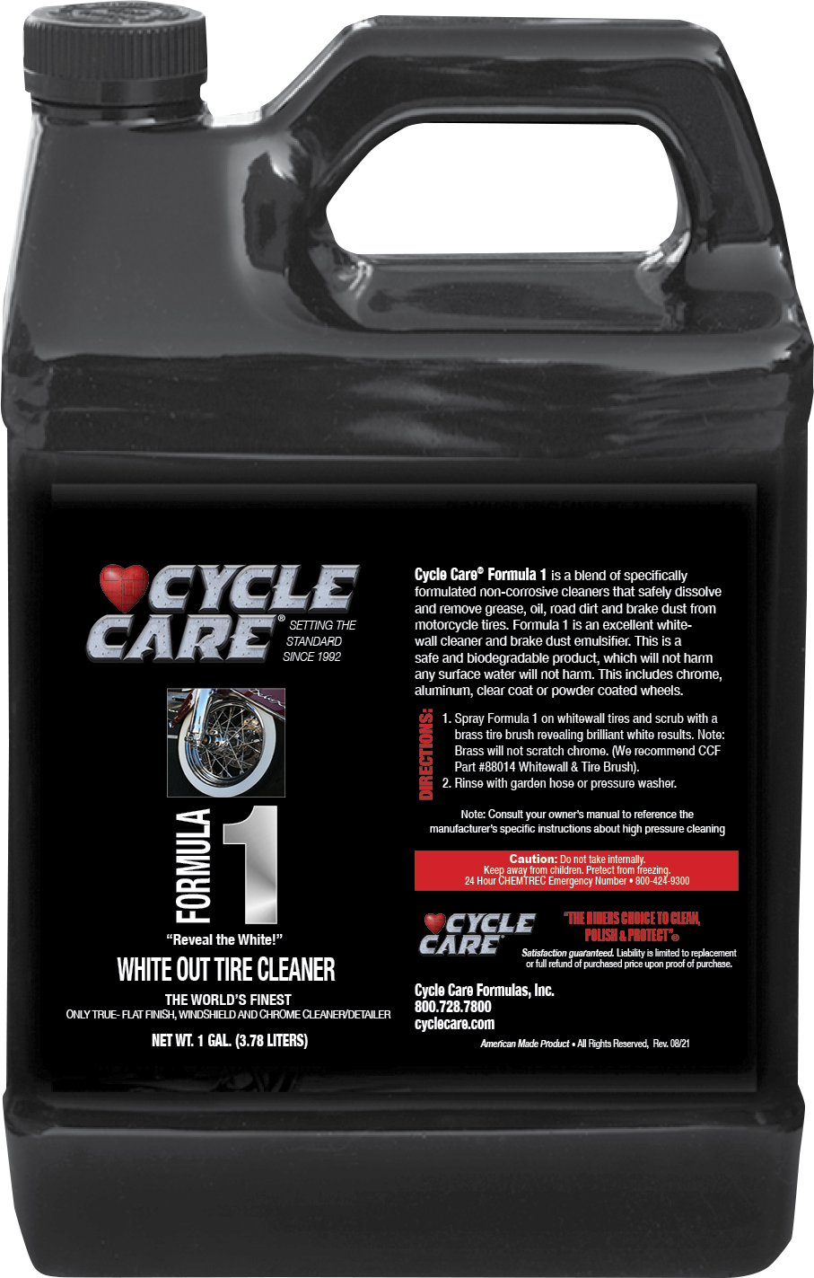Cycle care formulas Formula 1 White Wall Tire and Wheel Cleaner