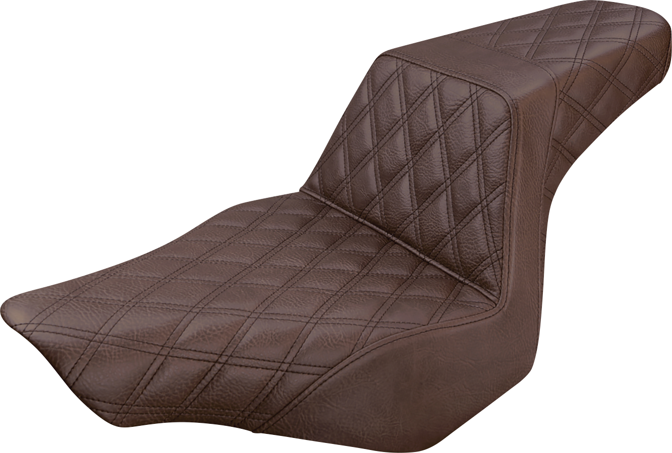 SADDLEMEN Step-Up Seat — Full Lattice Stitch