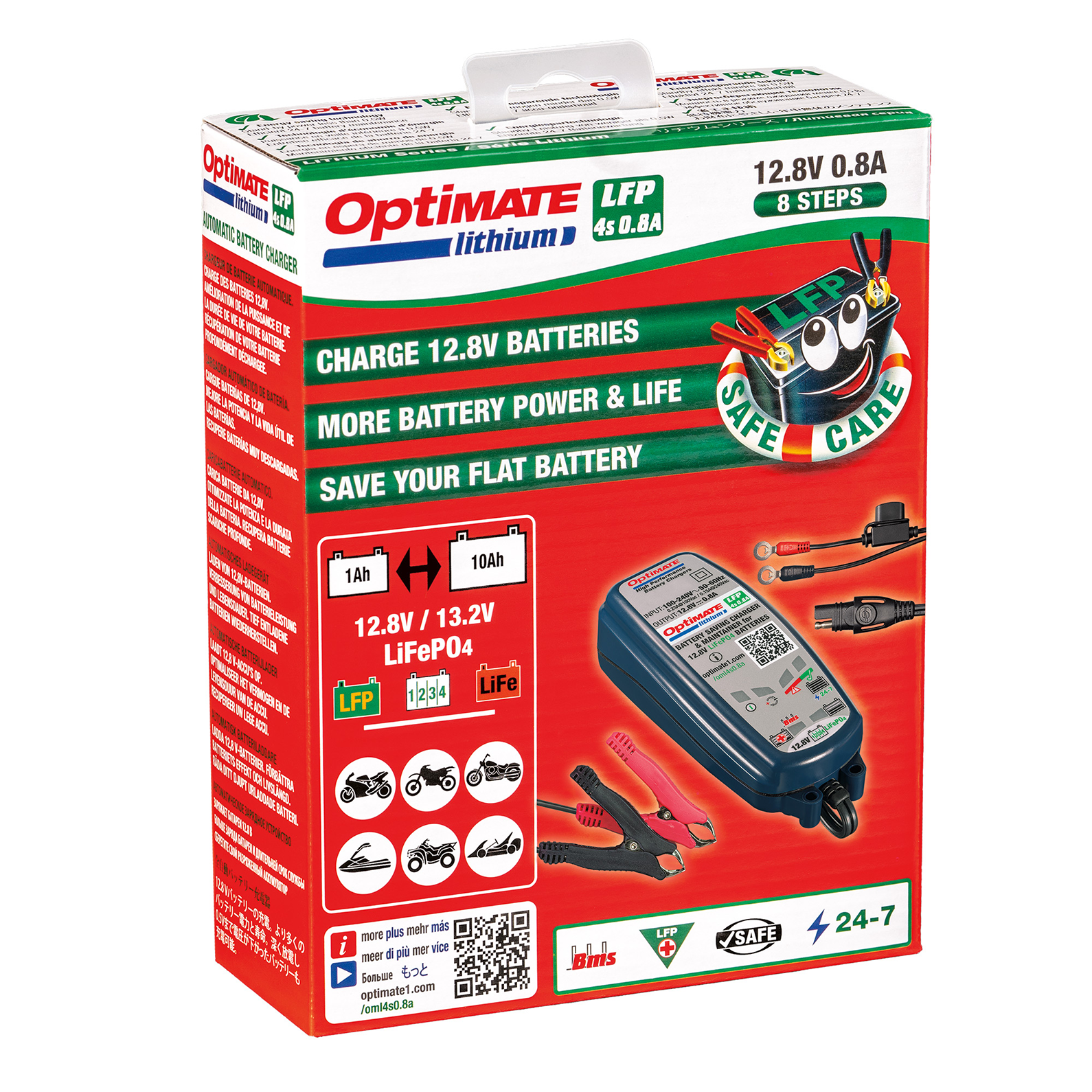 TecMate Optimate Lithium 0.8A Battery Charger
