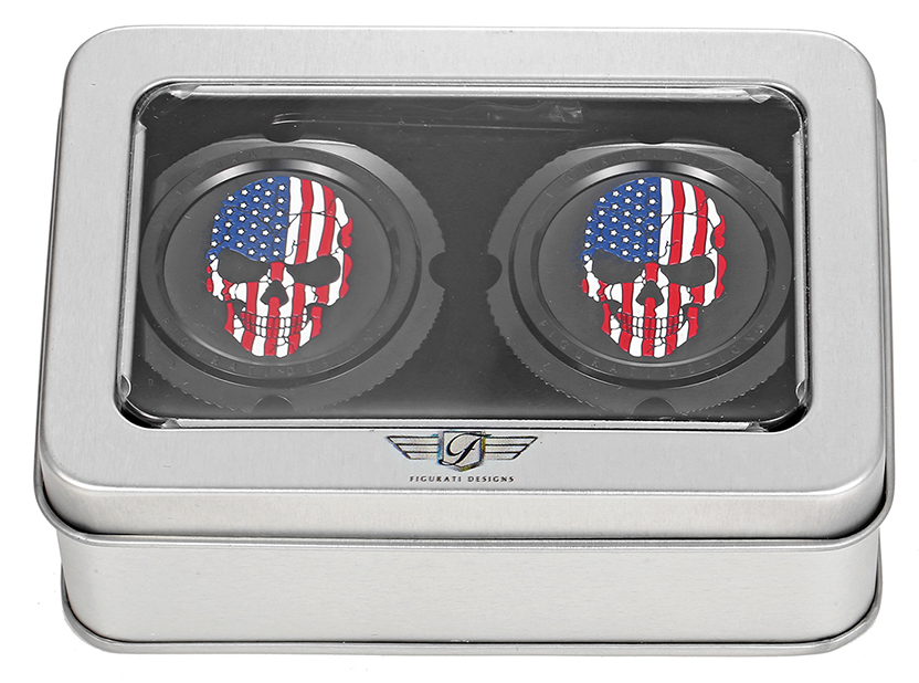 Figurati Designs Front Axle Nut Covers for Harley 2002-2025