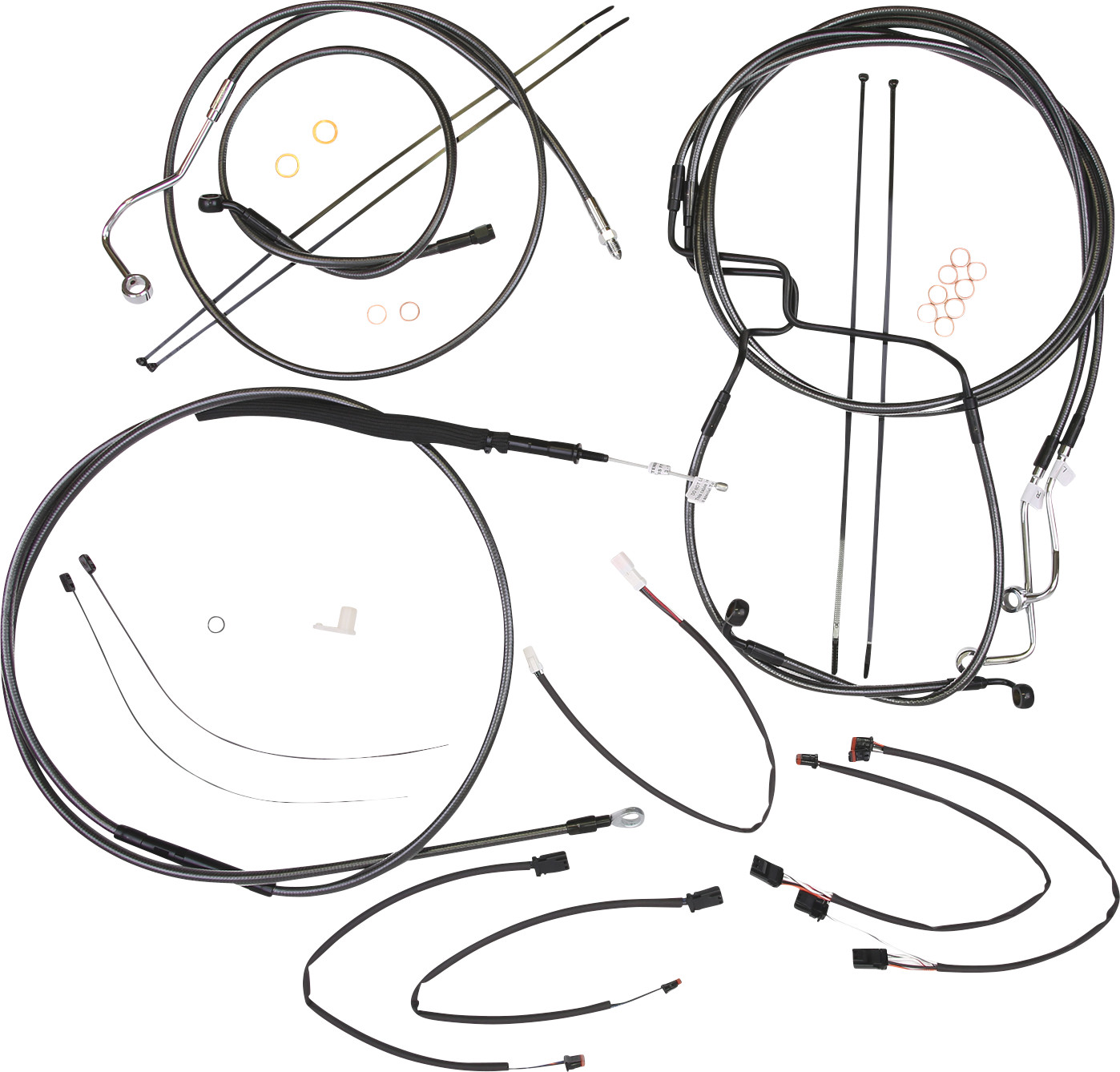 MAGNUM SHIELDING Black Pearl™ Designer Handlebar Installation Kit