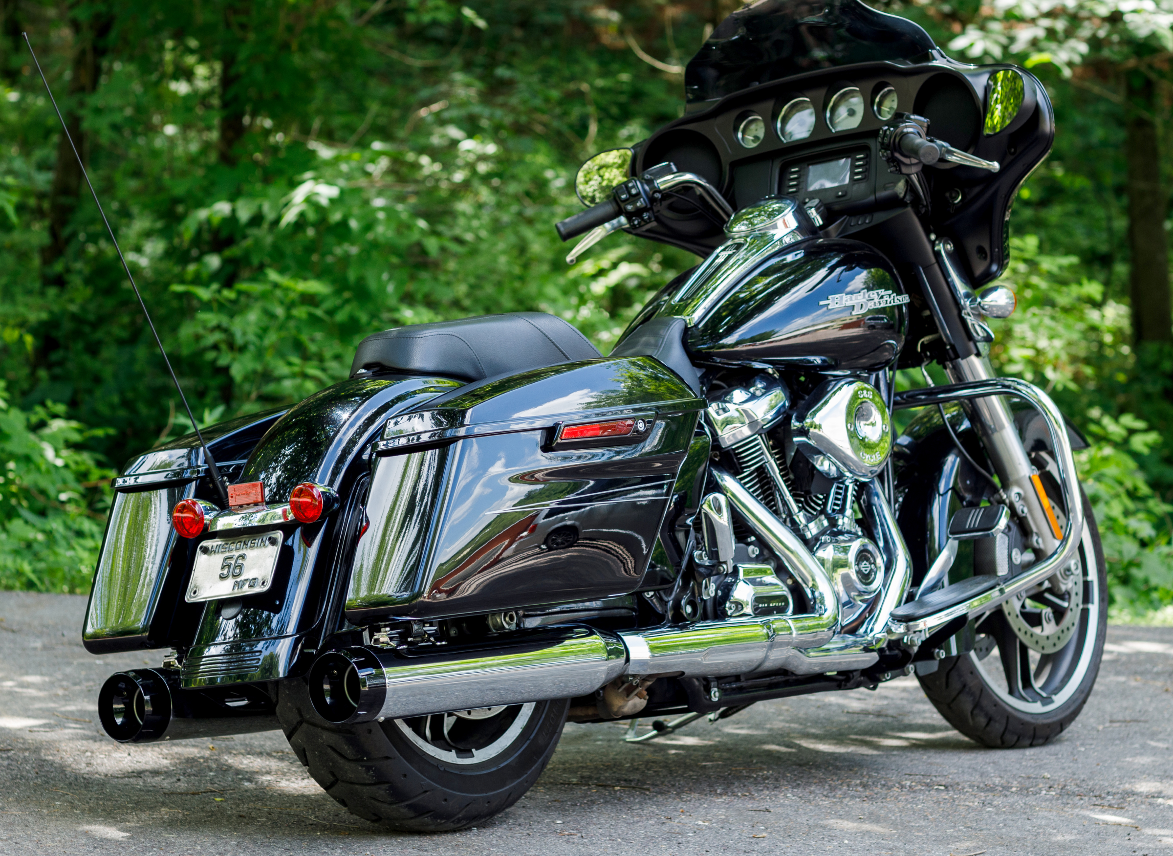 S&S Cycle 4.5" MK45 Thruster Slip-On Mufflers For Harley Touring 2017-2025