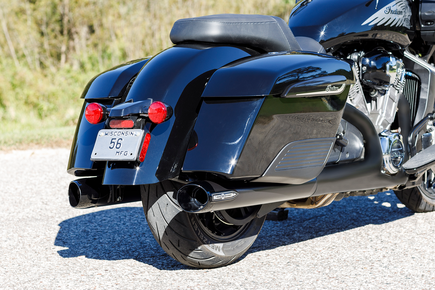 S&S Cycle Broadhead Slip-On Mufflers For Indian Touring 2014-2025