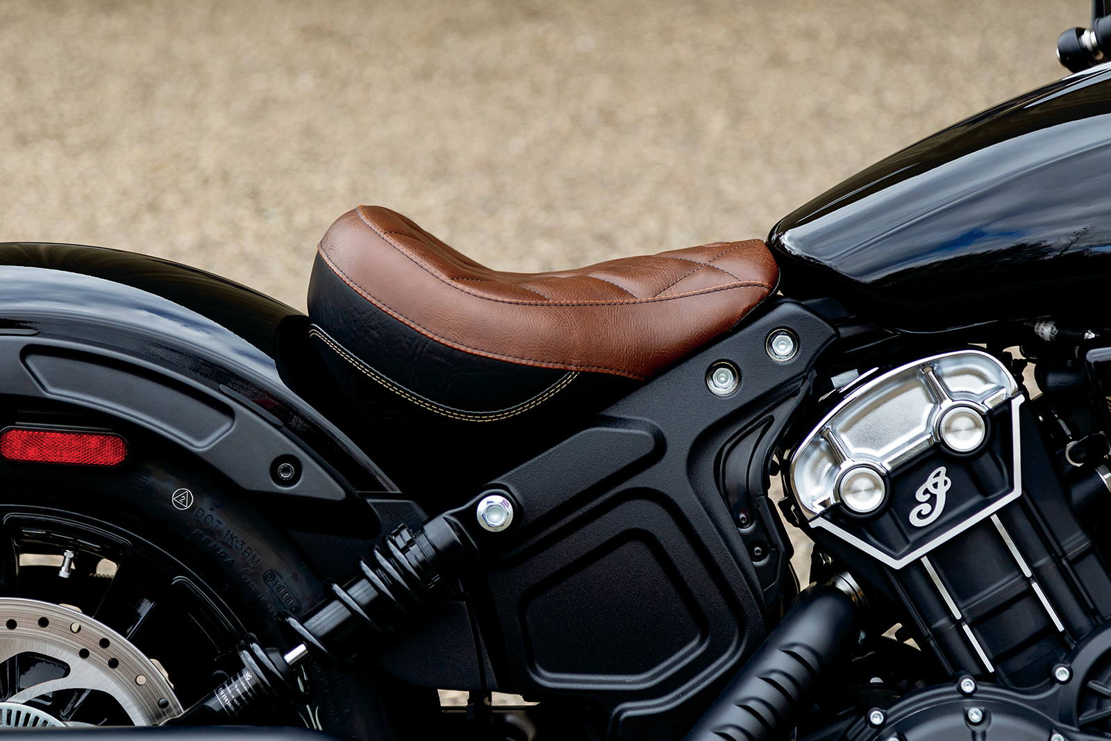 Mustang Touring Solo Seat For Indian Scout Bobber 2018-2024