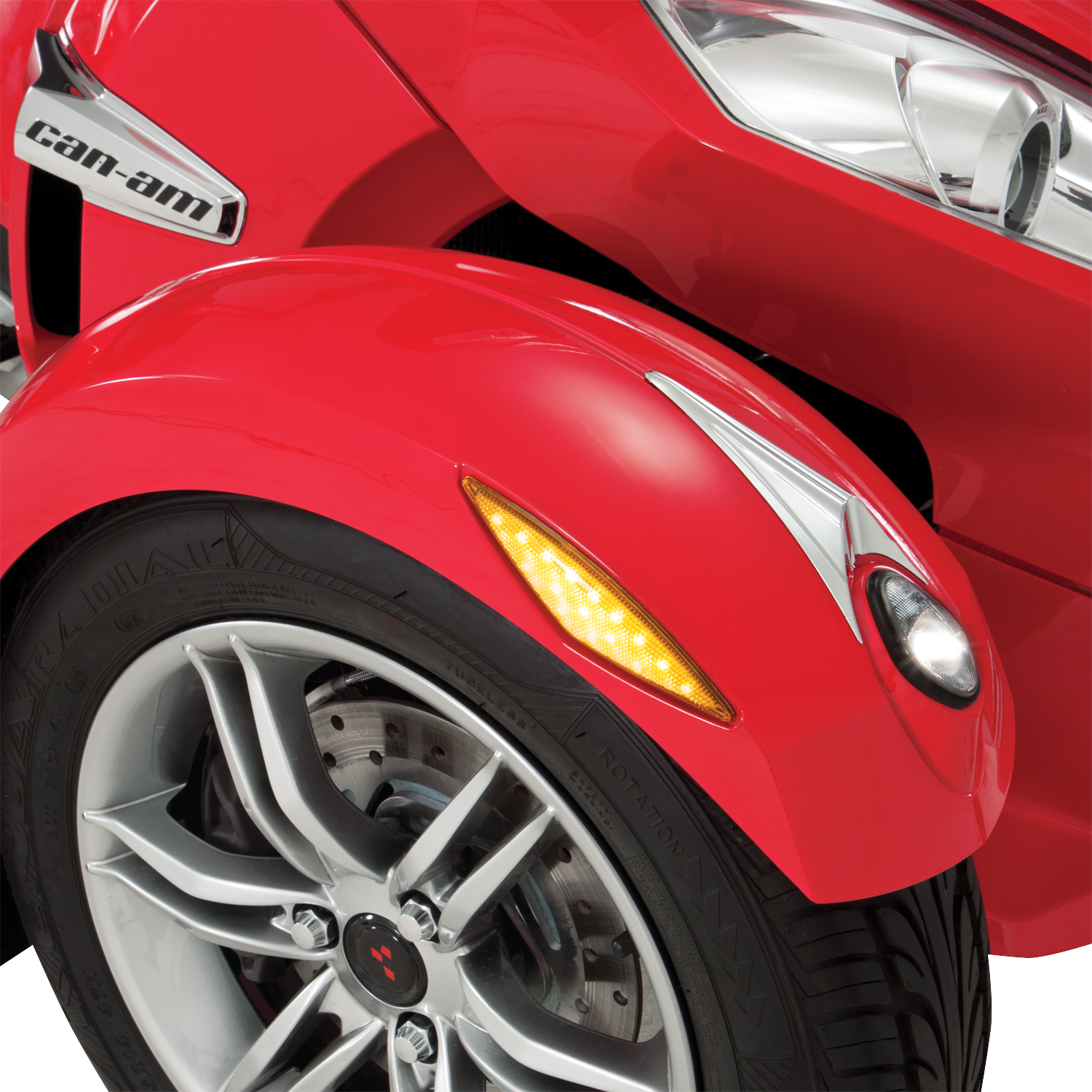 Show chrome Marker Light - Amber - Can-Am