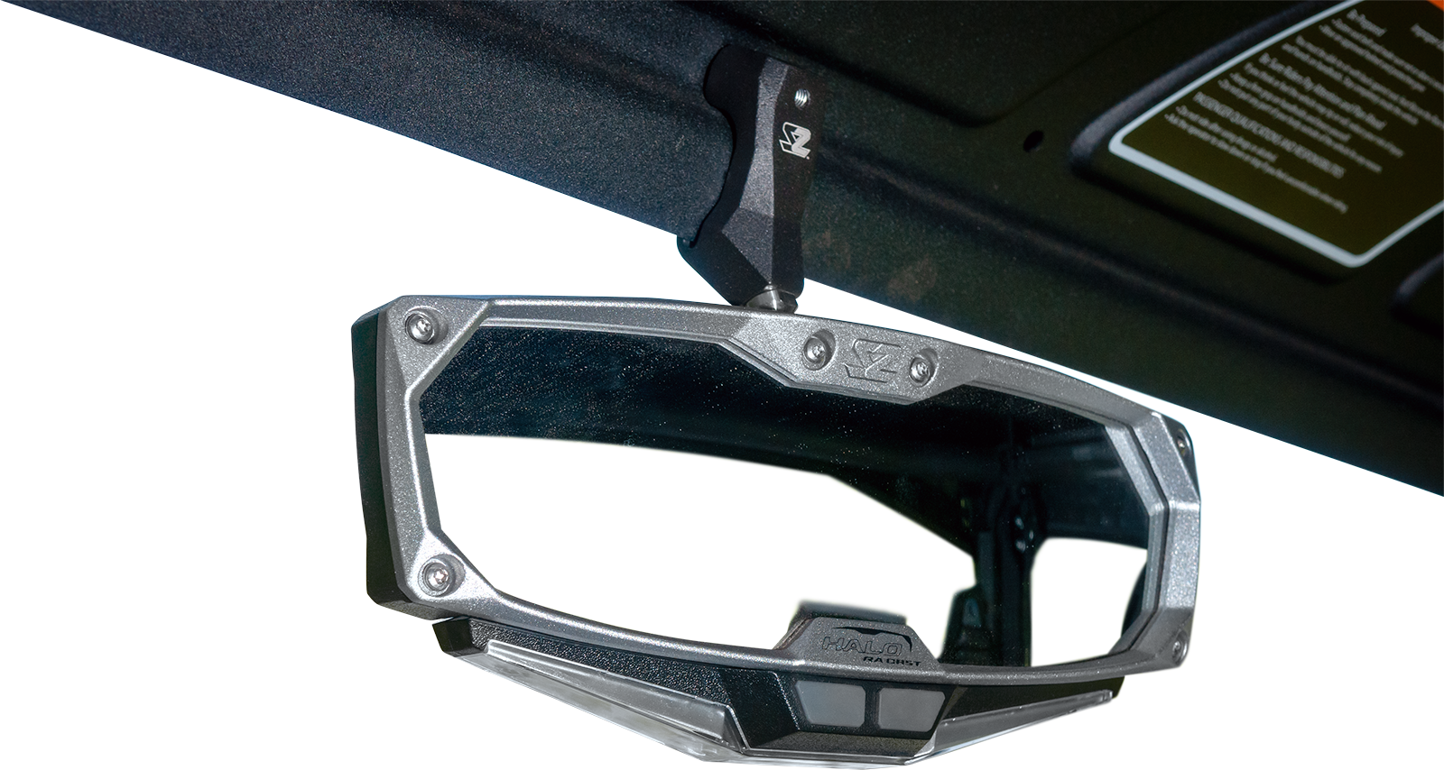 SEIZMIK Halo R Rear View Mirror with Cast Aluminum Bezel - Can Am Defender