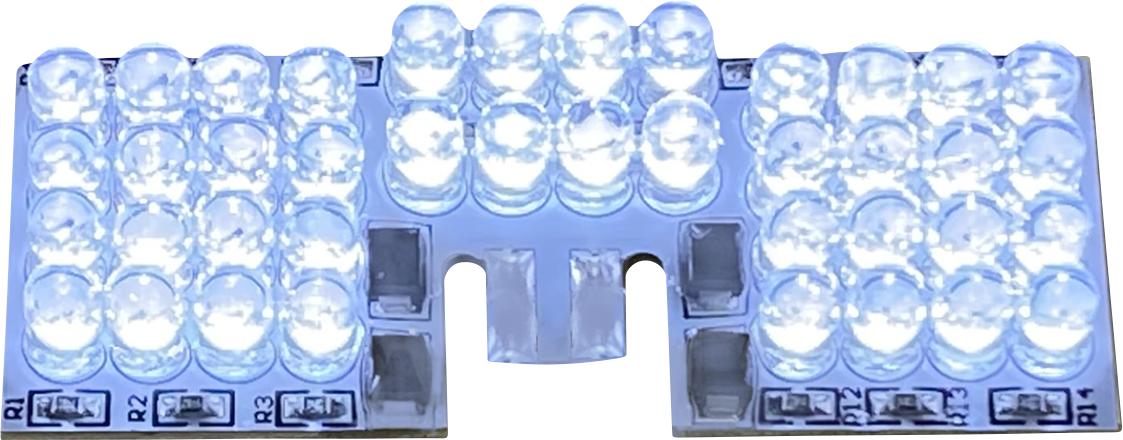 Custom Dynamics White Fender Tip Light LED Board For Harley Touring