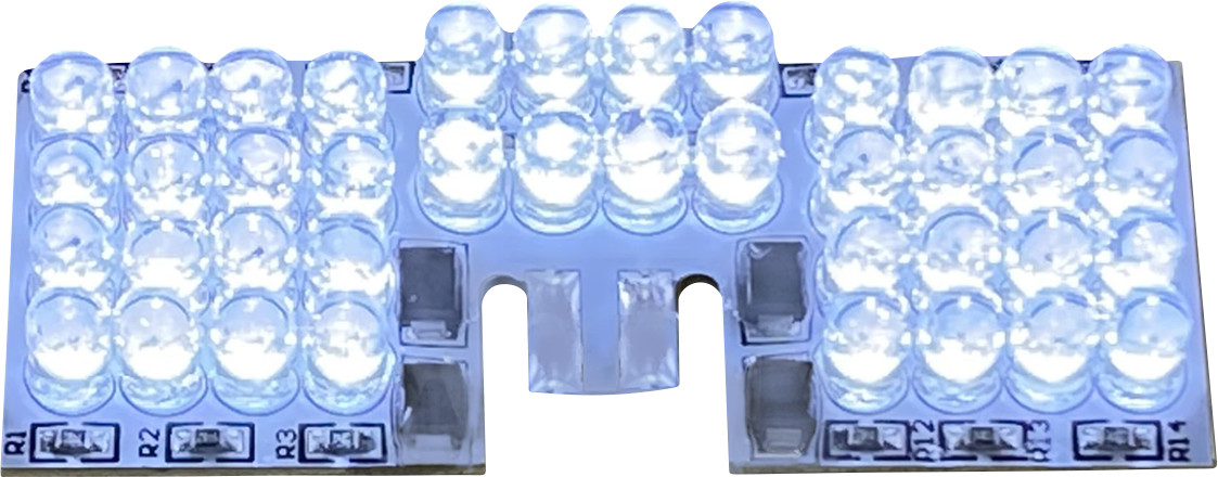 Custom Dynamics White Fender Tip Light LED Board For Harley Touring