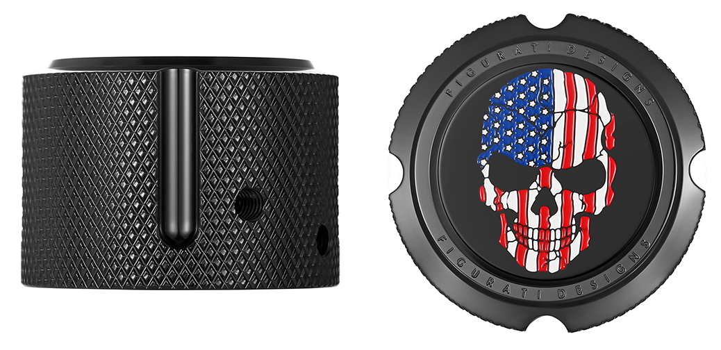 Figurati Designs Front Axle Nut Covers for Harley 2002-2025